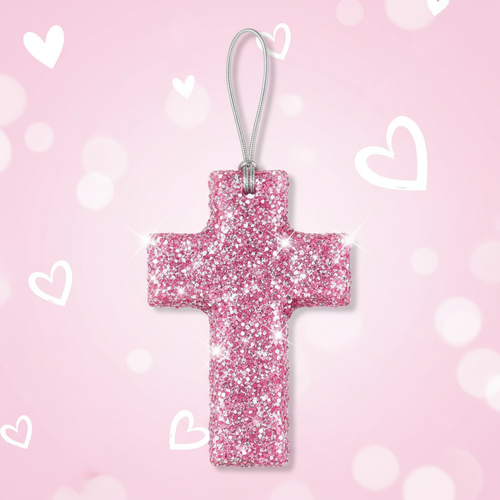 Glittery Cross Freshie